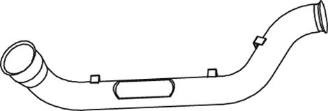 DINEX 68262 Exhaust Pipe